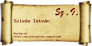 Szivós István névjegykártya